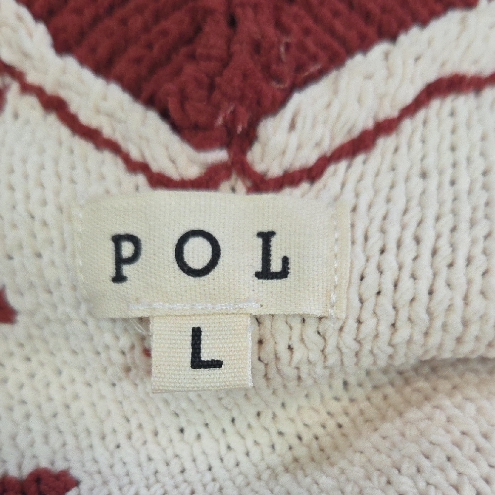 POL Colorblock V-Neck Sweater - Picture 2 of 3